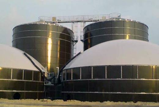 Smaltované nádrže pro výrobu bioplynu