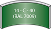 14 - C - 40 (RAL7009)